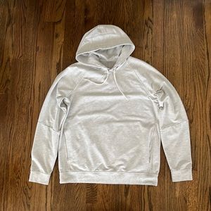 Lululemon Large Mens Heathered Ultra Light Grey City Sweat Pullover Hoodie